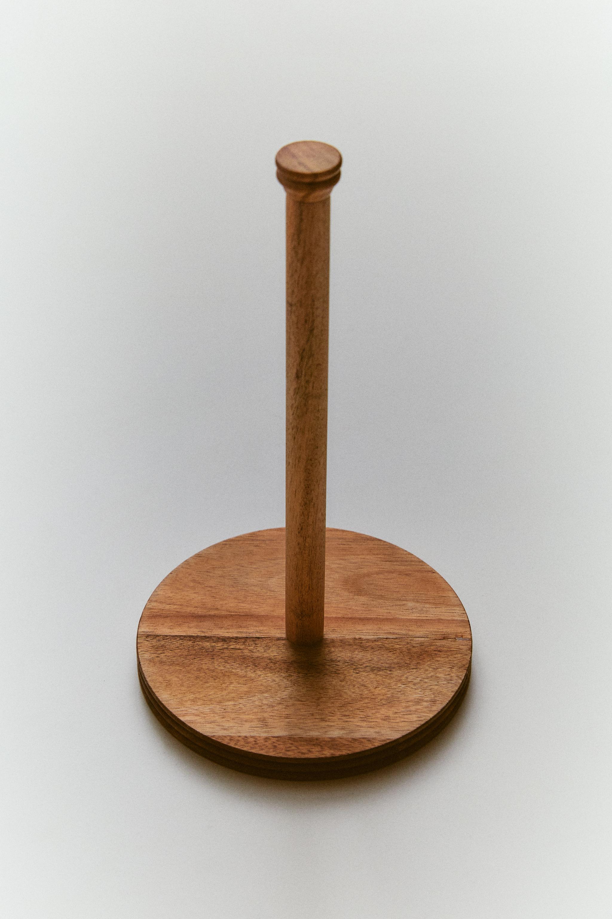 ACACIA WOOD ROLL OR TOILET PAPER HOLDER